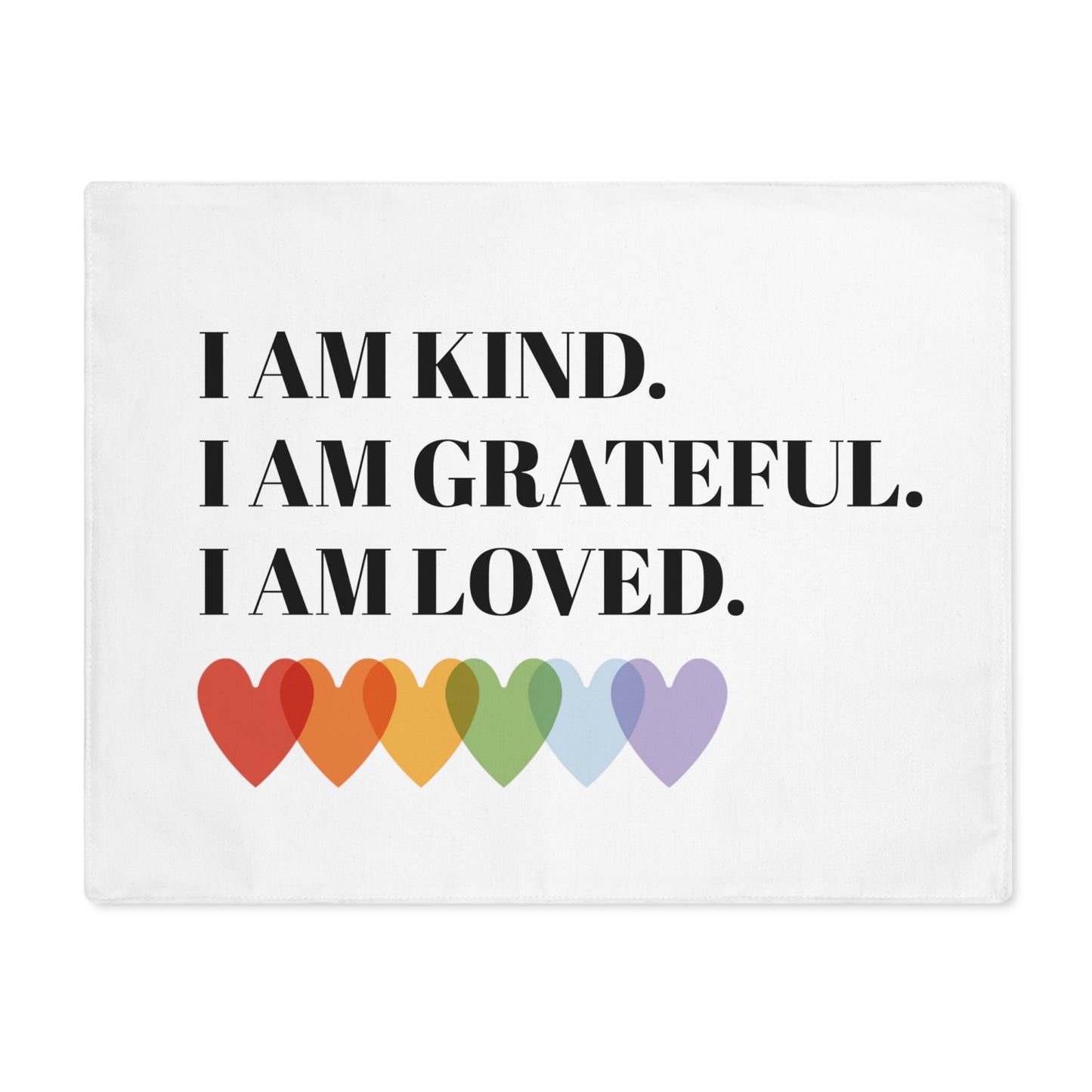 Cook With Kindness Collection- I am Kind Placemat, 1pc