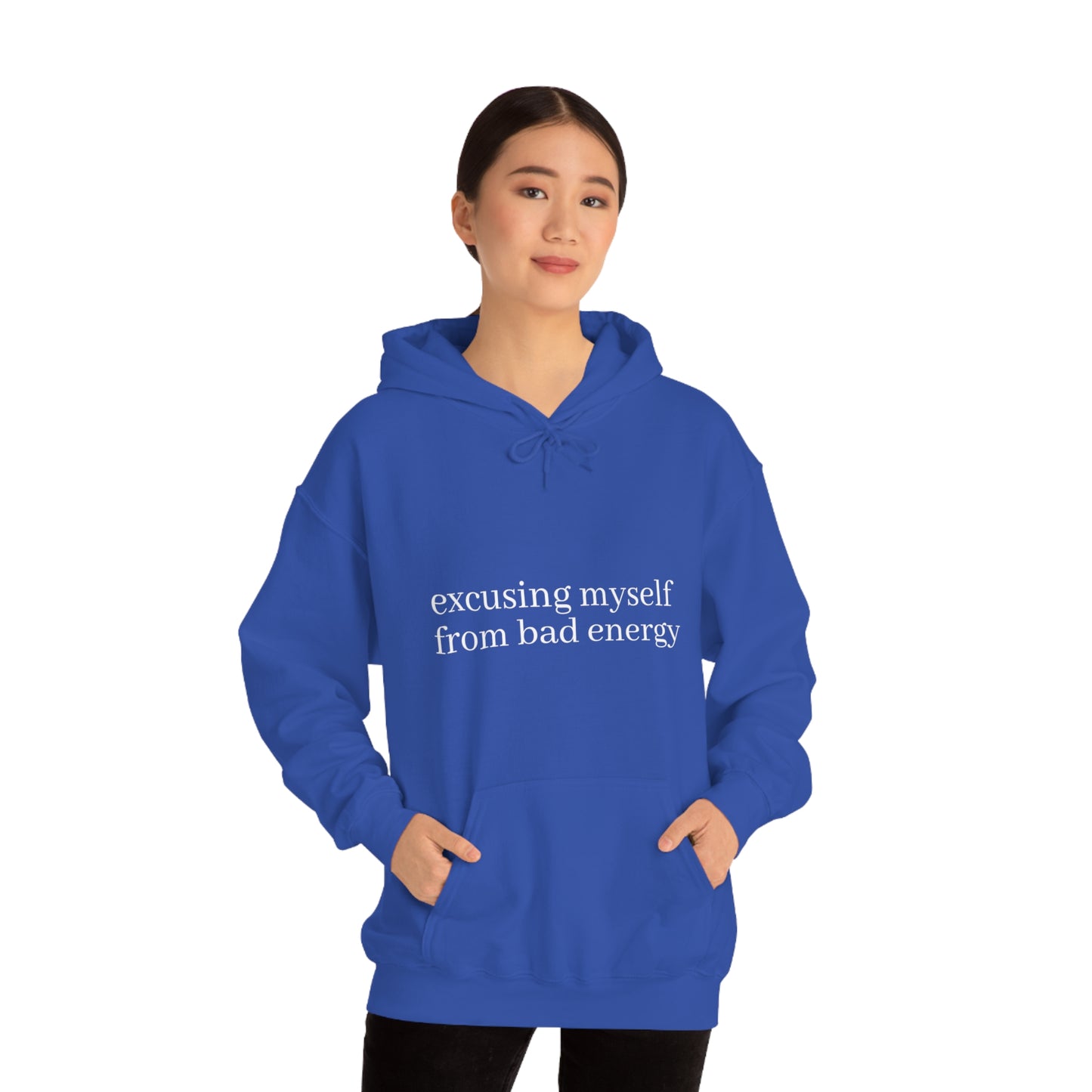 Cool, Calm and Cozy Collection- Unisex Heavy Blend™ Hooded Sweatshirt Excusing Myself