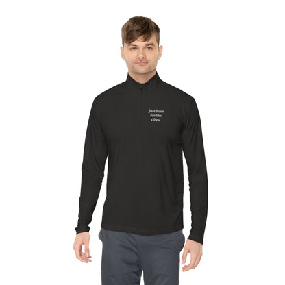 Ath"leisure" Collection- Here For The Vibes Unisex Quarter-Zip Pullover