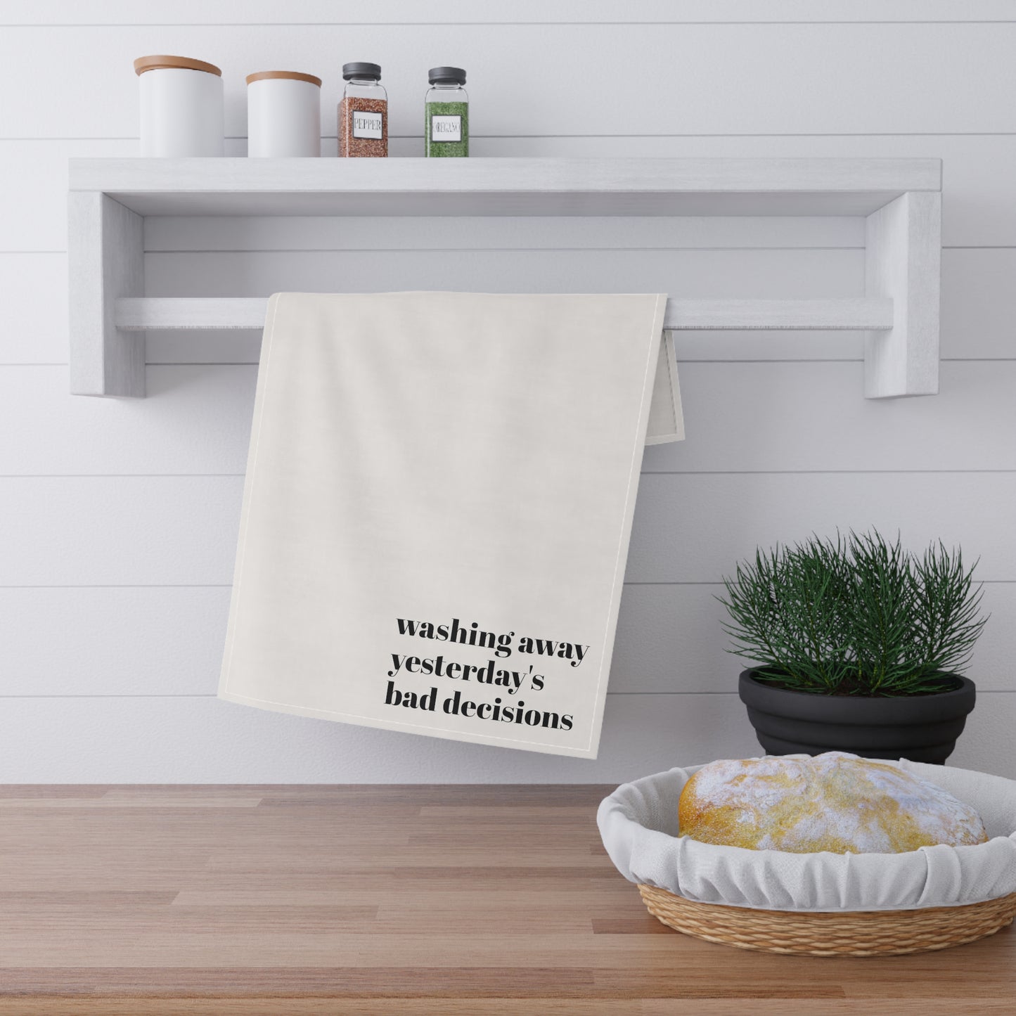 Bed, Bath and Beauty Collection- Washing Away Bad Decisions Kitchen Towel