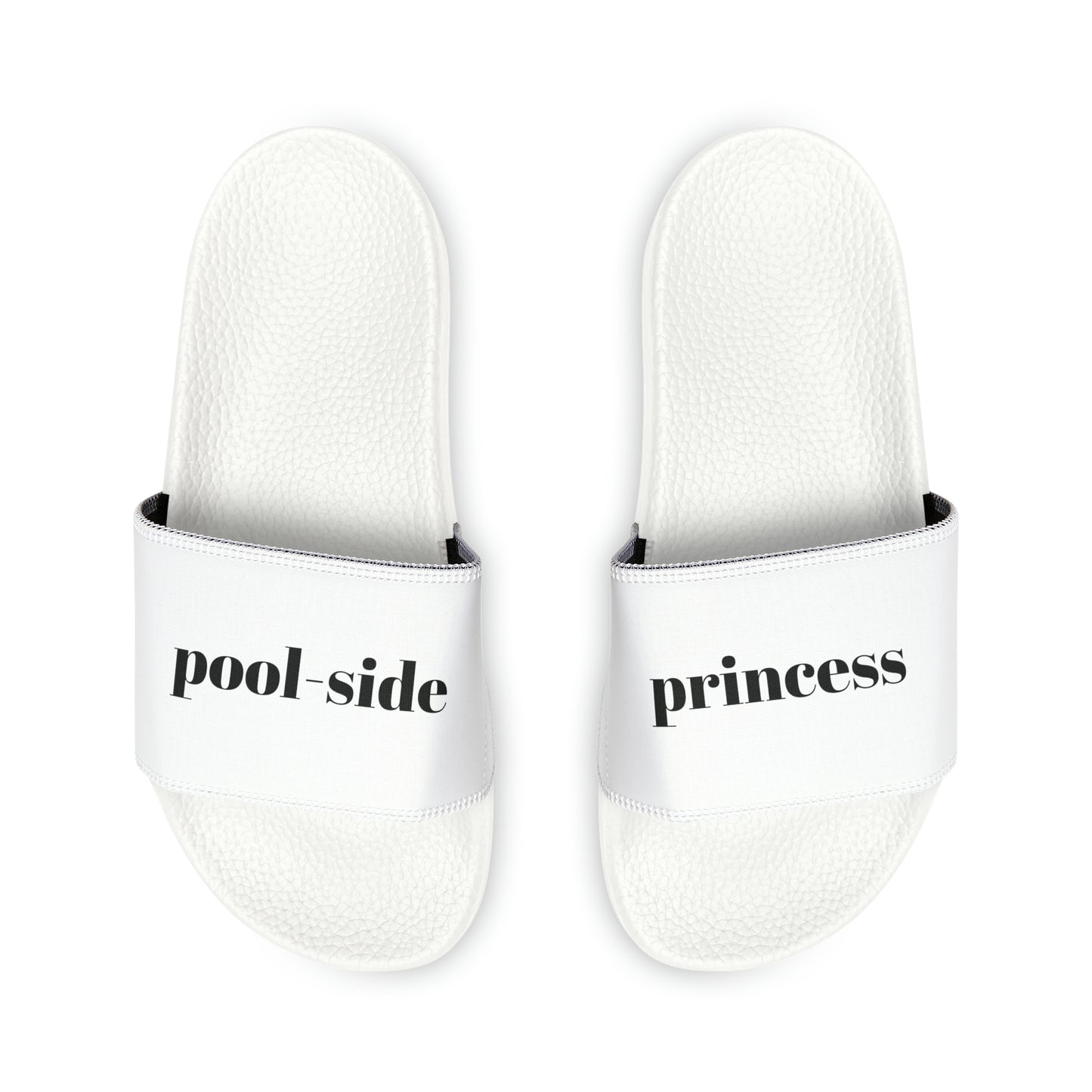 Step Into Tomorrow Collection- Pool Side Princess Youth PU Slide Sandals