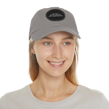 CAPtastic Collection- Swiftie Dad Hat with Leather Patch (Round)