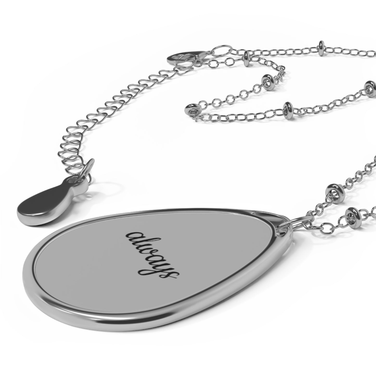 Thankful For You Collection- Always Oval Necklace