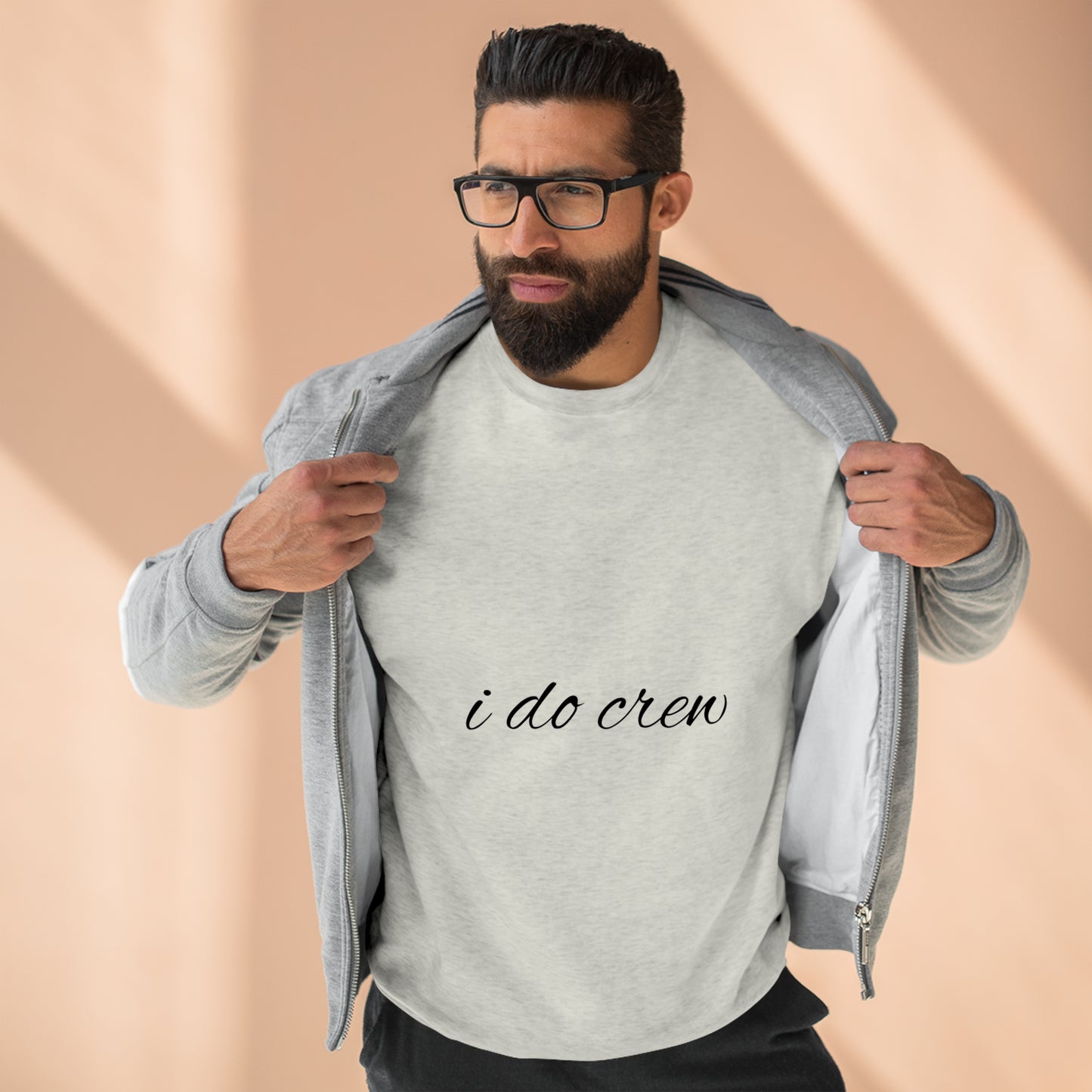 Cool, Calm and Cozy Collection- I Do Crew Unisex Premium Crewneck Sweatshirt