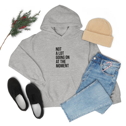 Cool, Calm and Cozy Collection- Not A Lot Going On At The Moment Unisex Heavy Blend™ Hooded Sweatshirt