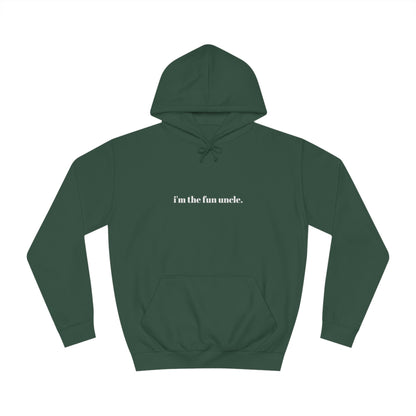 Cool, Calm and Cozy Collection- The Fun Uncle Unisex College Hoodie