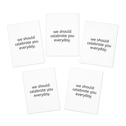 Always A Reason To Celebrate Collection- Celebrate Multi-Design Greeting Cards (5-Pack)