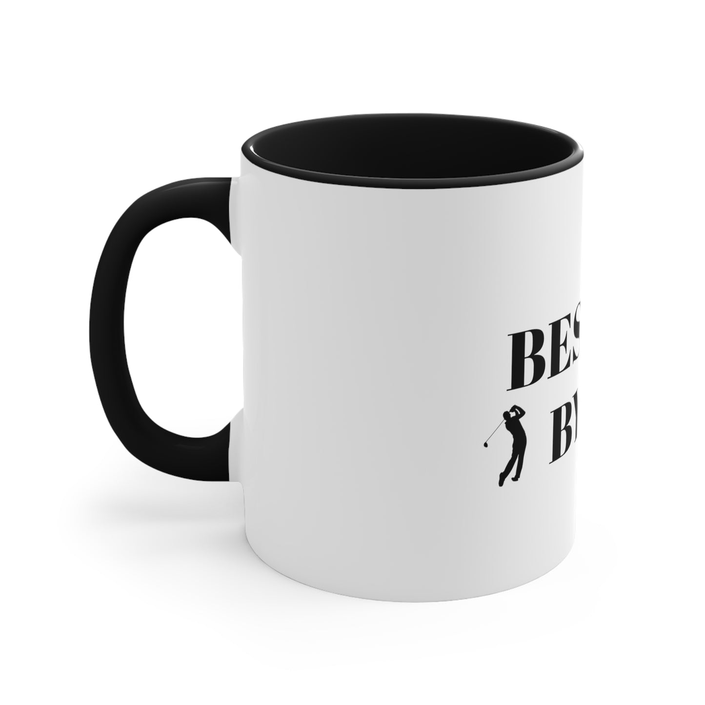 Sip Happens Collection- Best Dad Golf Accent Coffee Mug, 11oz