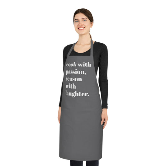 Cook With Kindness Kitchen Collection- Season With Laughter Cotton Apron