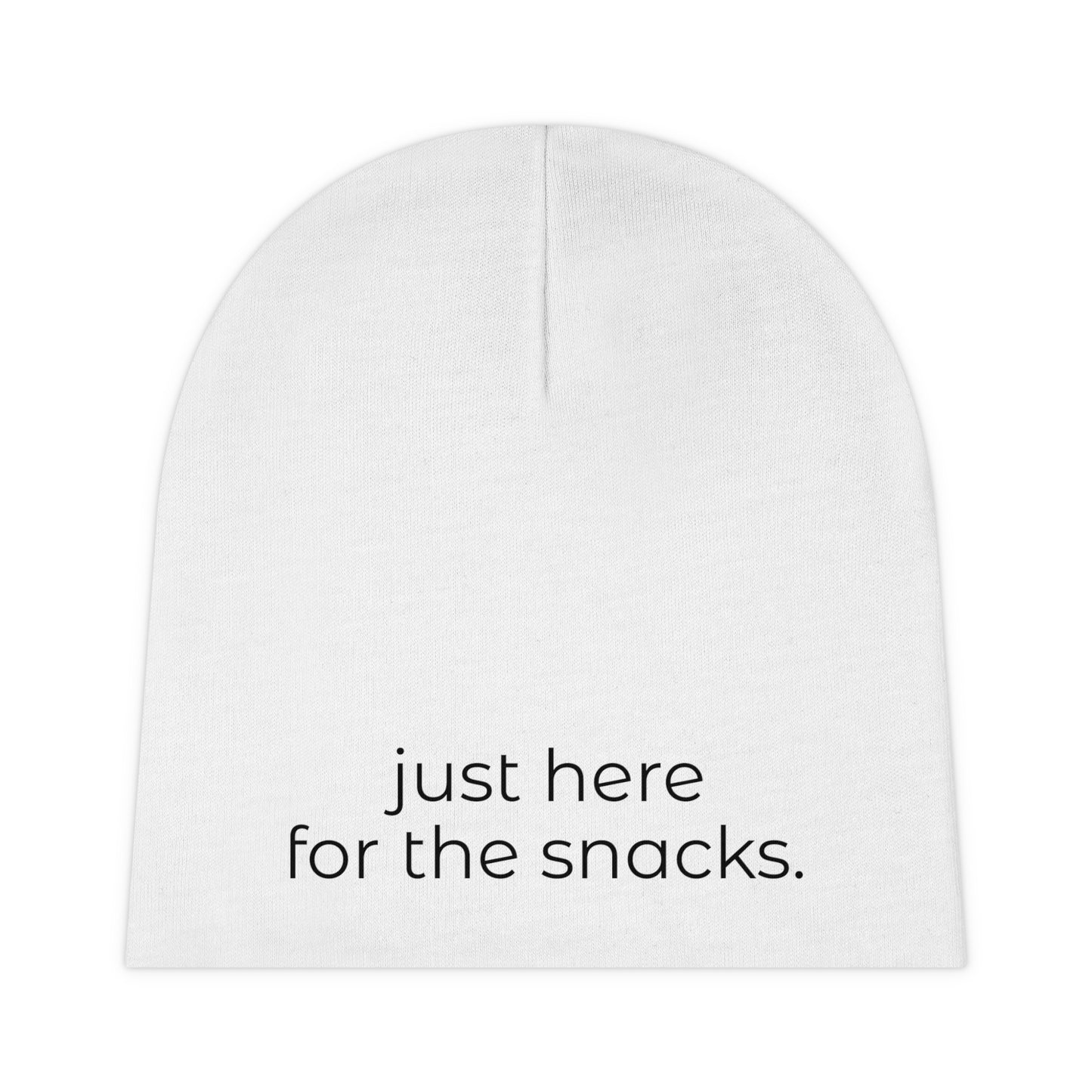 Peace Love Baby Collection- Here For The Snacks Baby Beanie