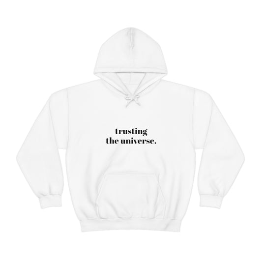 Cool, Calm and Cozy Collection- Trusting The Universe Unisex Heavy Blend™ Hooded Sweatshirt