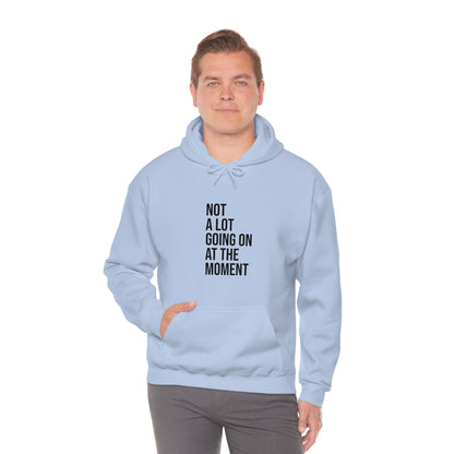 Cool, Calm and Cozy Collection- Not A Lot Going On At The Moment Unisex Heavy Blend™ Hooded Sweatshirt