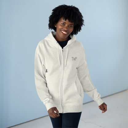 Cool, Calm and Cozy Collection- You Make The World A Better Place Unisex Premium Full Zip Hoodie