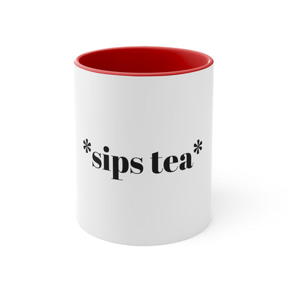 Sip Happens Collection- Sips Tea Accent Coffee Mug, 11oz