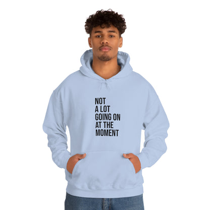 Cool, Calm and Cozy Collection- Not A Lot Going On At The Moment Unisex Heavy Blend™ Hooded Sweatshirt