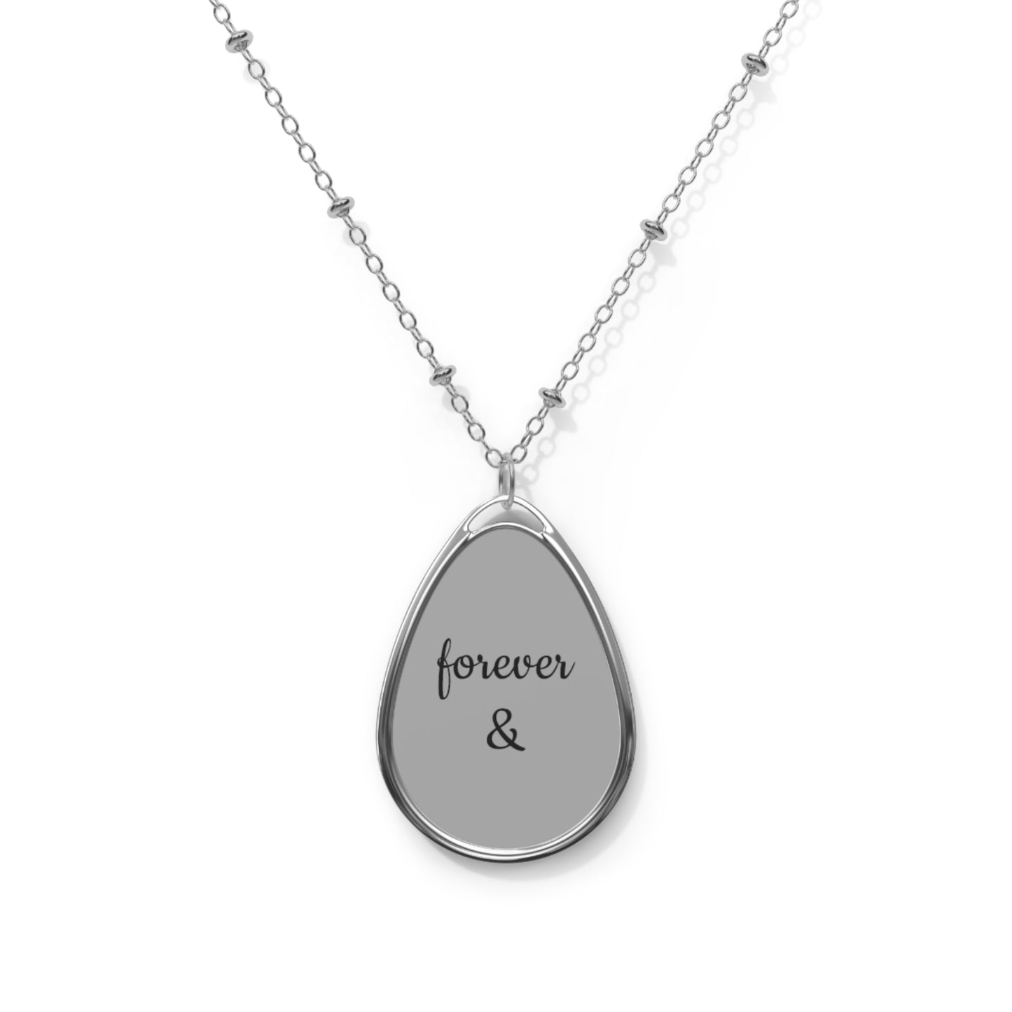 Thankful For You Collection- Forever & Oval Necklace