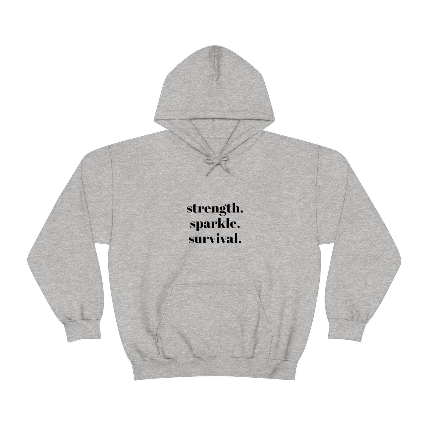 Cool, Calm and Cozy Collection Unisex Heavy Blend™ Strength Sparkle Survival Hooded Sweatshirt