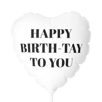 Always A Reason To Celebrate Collection- Happy Birth-TAY Balloon (Round and Heart-shaped), 11"
